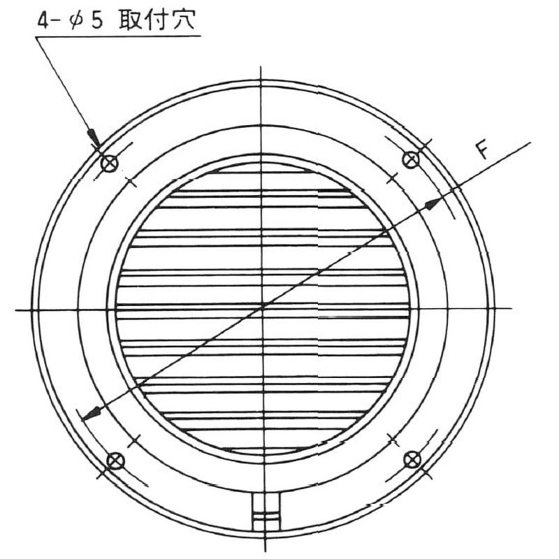 CP-100S 丸型ベントキャップ 外枠(カバー)付 1個 伊藤電気製作所