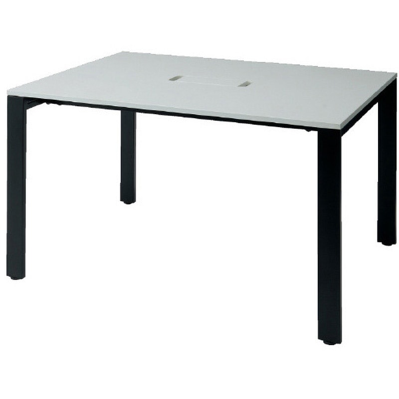 MR-1212SQH WH/BK MR フリースタイルテーブル(組立てサービス付き) プラス[家具] 高さ720mm幅1200mm奥行1200mm