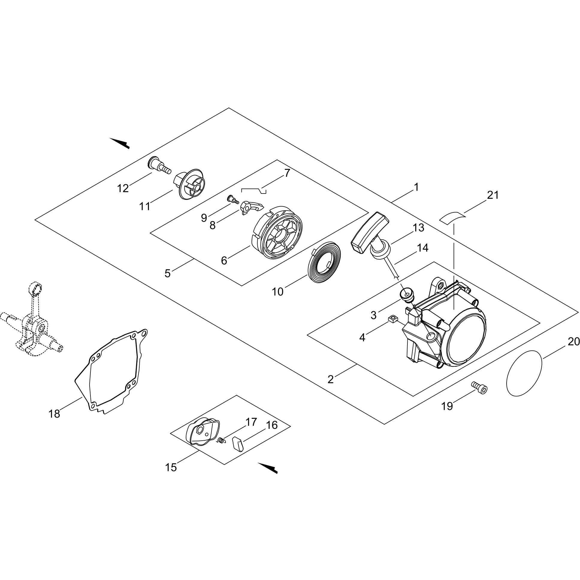 P022-050970 【部品】 リコイルスタータ・プーリ エンジン刈払機SRE2731UT 1個 共立 【通販モノタロウ】