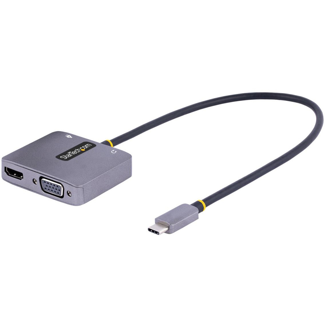 122-USBC-HDMI-4K-VGA USBマルチポートハブ/USB Type-C接続/シングルモニター/4K60Hz HDMI & VGA/100W USB PD/3.5mmオーディオ出力 1個 StarTech.com 【通販モノタロウ】