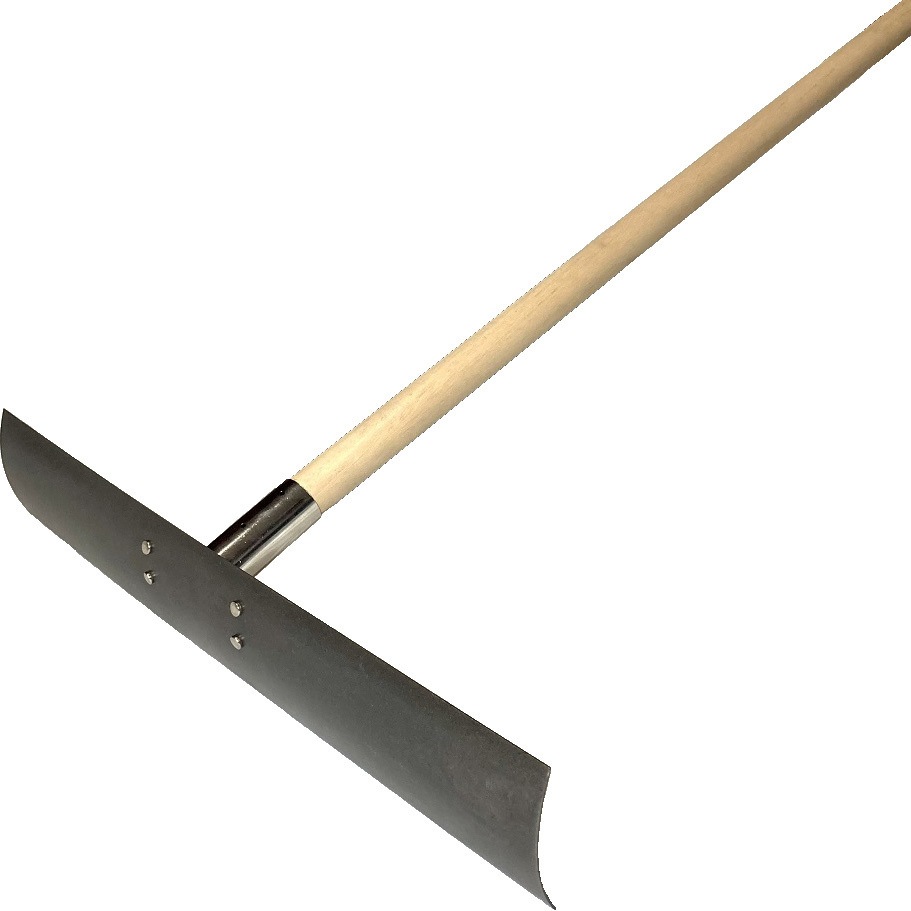 HD90 鋼製/打設レーキスリム(平面鍬)木製柄付き 宮谷製作所 頭部高さ