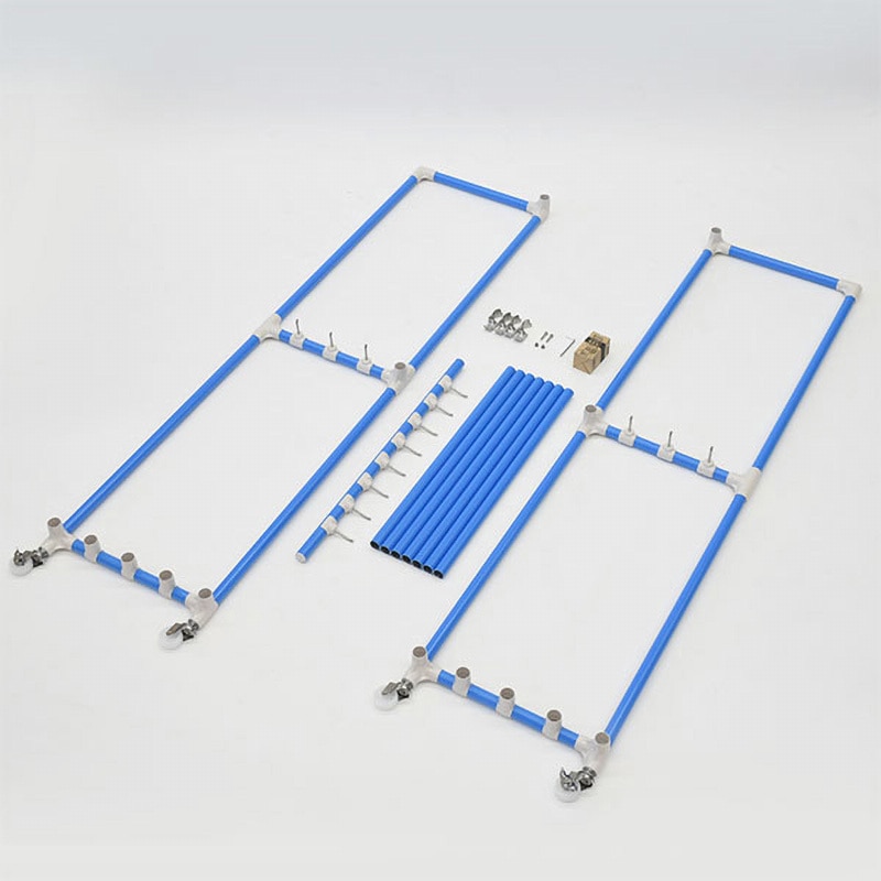 フック8本タイプ グリーン イレクター製クリーンカート 1台 矢崎化工