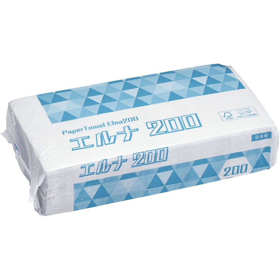 紙タオル エルナ(200枚入) 1ケース(200枚×35パック) 太洋紙業 【通販