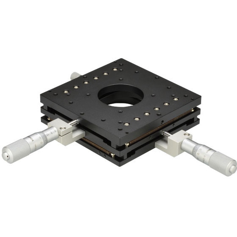LD-1047T-C1 透過型XYステージ 中央精機 ステージ寸法125×125mm  LD-1047T-C1
