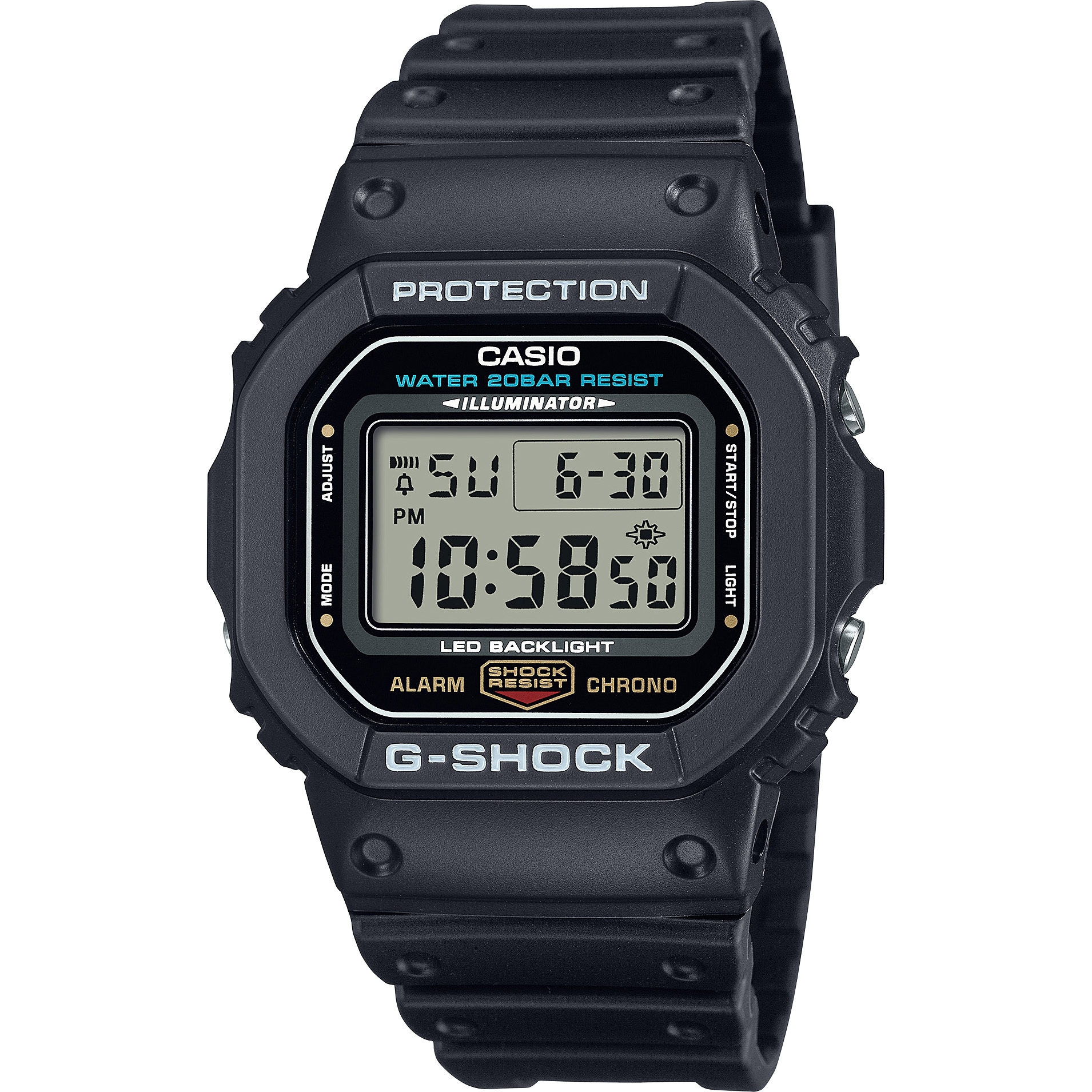 DW-5600UE-1JF 定番スクエアタイプ カシオ計算機 ライト機能 デジタル 20気圧防水