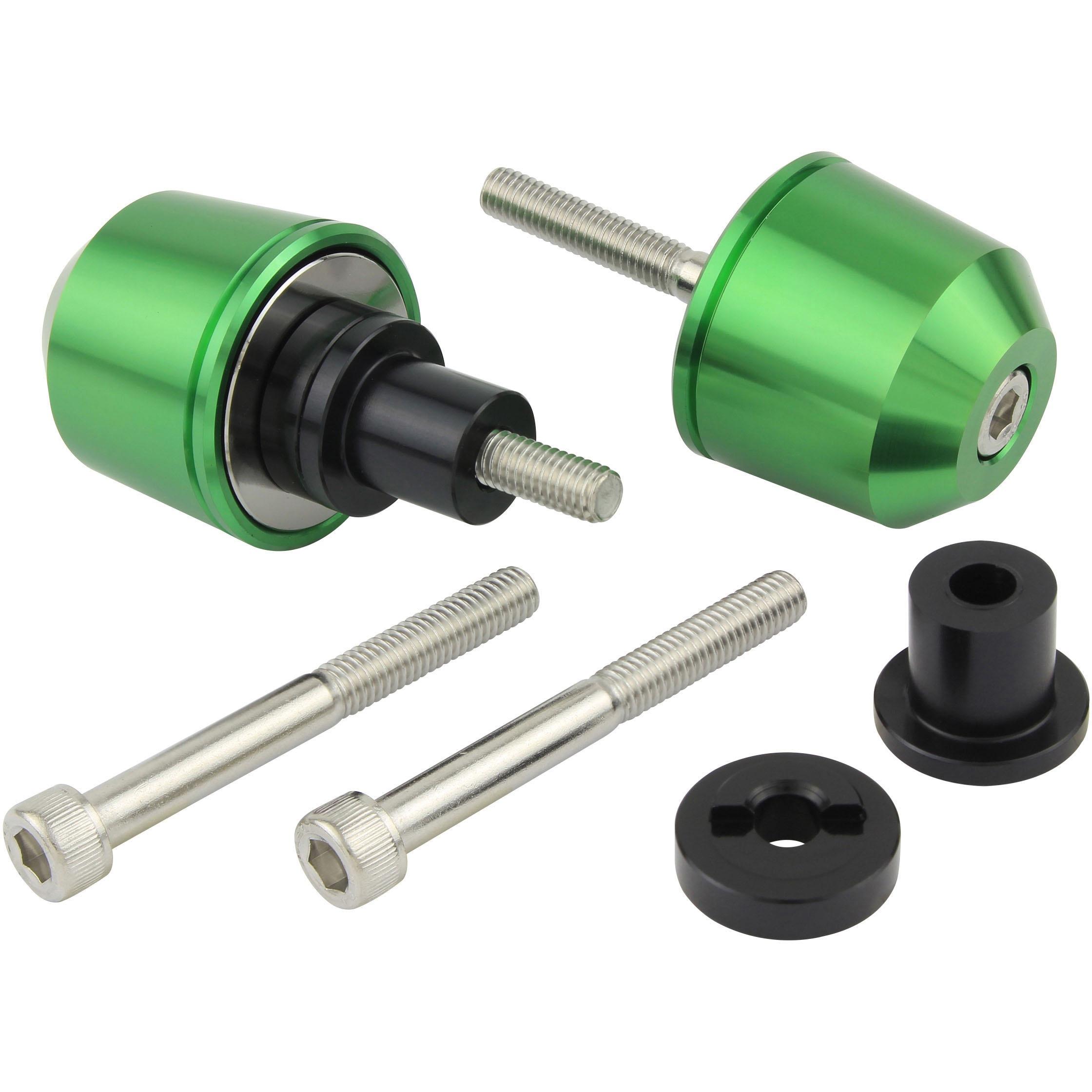 032689-18-10 ミドルウェイトバーエンド KAWASAKI M6 POSH Faith 色LIGHTGREEN  1セット 032689-18-10