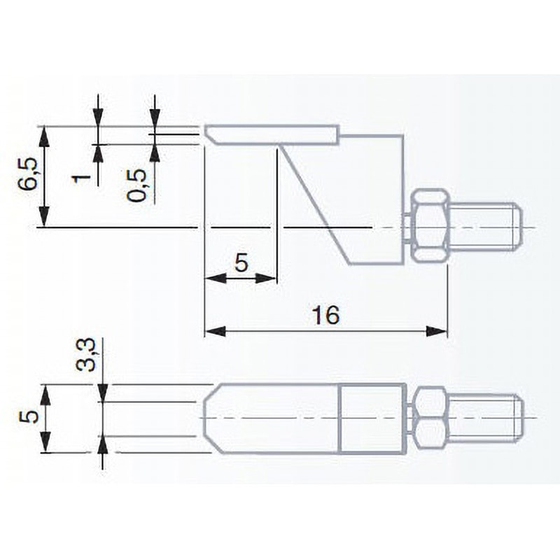 03510602 狭幅測定面付測定子 1個 TESA 【通販モノタロウ】