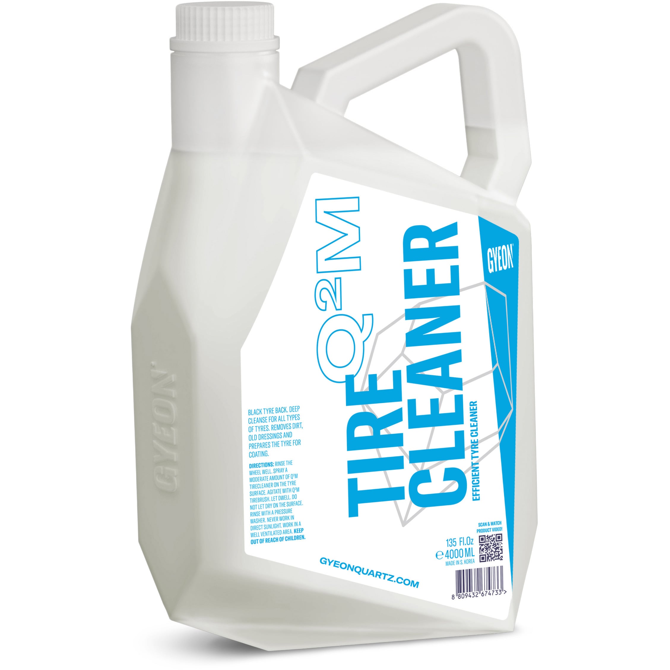 Q2M-TC400 Q2M TireCleaner 品番(Q2M-TC400) 4000 ml 1個 GYEON(ジーオン) 【通販モノタロウ】 8,892円