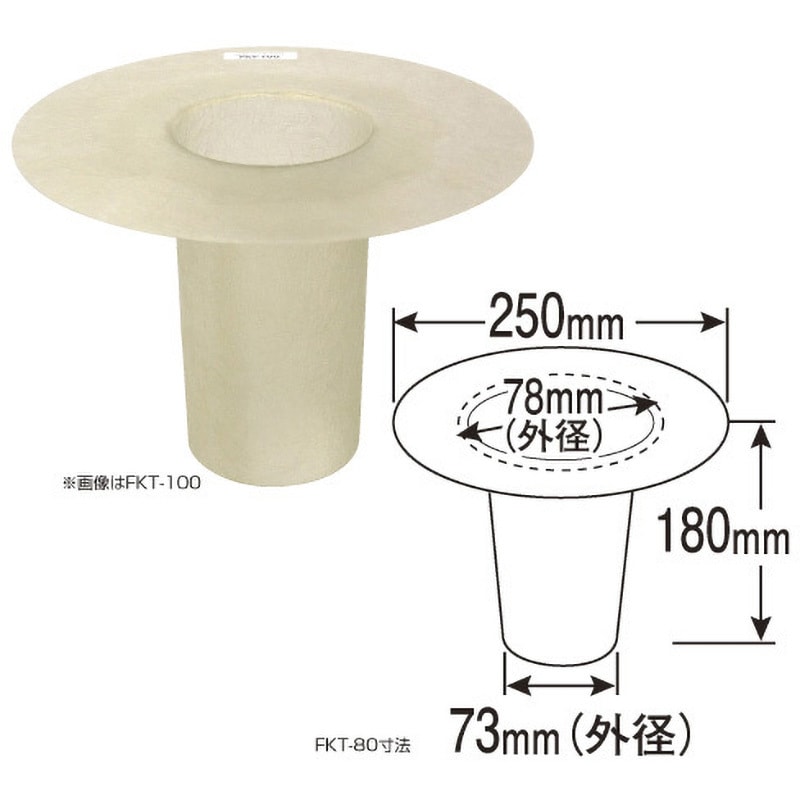 FKT-80 FRPタテ型改修用ドレン 1個 アイユ 【通販モノタロウ】