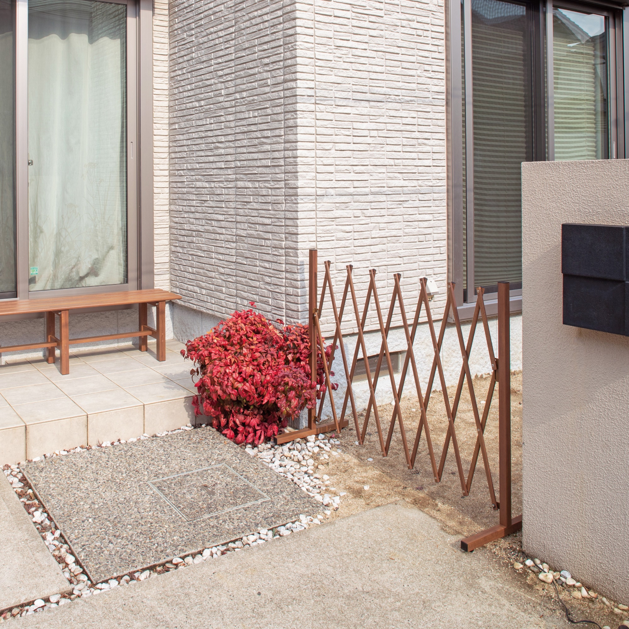 BEW-AF200NW 美WOOD アコーディオンフェンス タカショー 幅24.5~200cm奥行46cm高さ97cm 1台 BEW-AF200NW BEW-AF200NW 美WOOD アコーディオンフェンス タカショー 幅24.5~200cm奥行46cm高さ97cm 1台 BEW-AF200NW