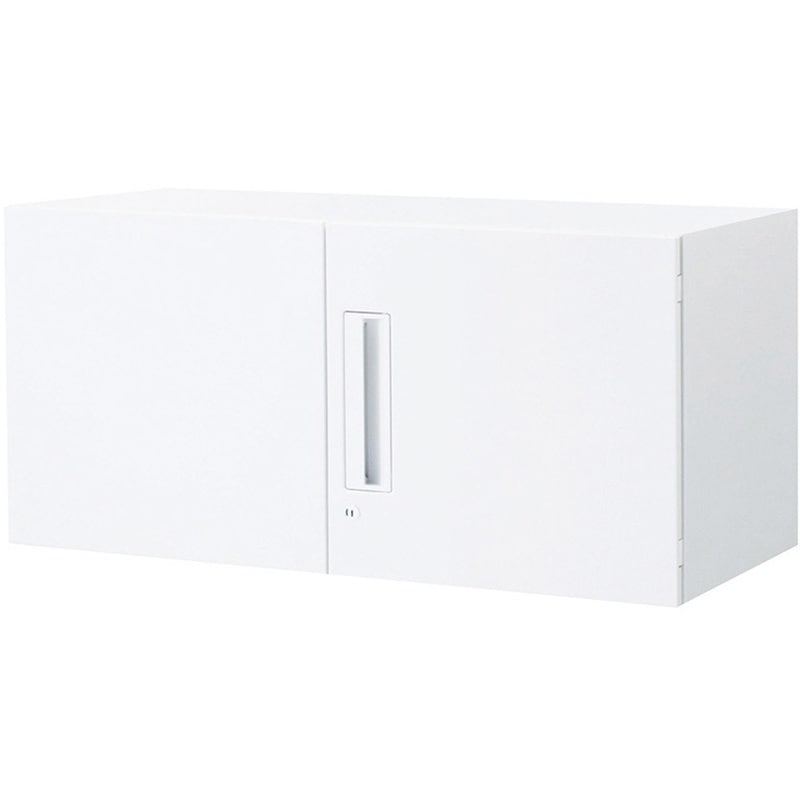 BWU-S18SSAWNNP-K システム収納 エディア 両開き扉 壁固定金具セット(配送・組立サービス付き) コクヨ ホワイト色 上置き専用 高さ400mm幅800mm奥行400mm  BWU-S18SSAWNNP-K