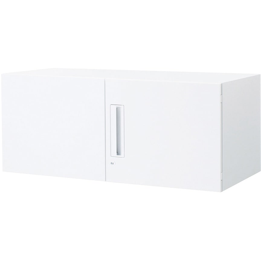 BWU-S19SAWNNP-K システム収納 エディア 両開き扉 壁固定金具セット(配送・組立サービス付き) コクヨ ホワイト色 上置き専用 高さ400mm幅900mm奥行450mm  BWU-S19SAWNNP-K