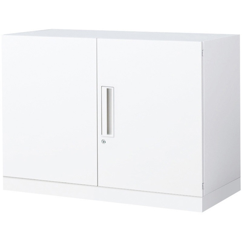 BWU-S29SSAWN-K システム収納 エディア 両開き扉 ベース付きセット(配送・組立サービス付き) コクヨ H600タイプ 上/下置き共用 高さ660mm間口900mm奥行400mm  BWU-S29SSAWN-K