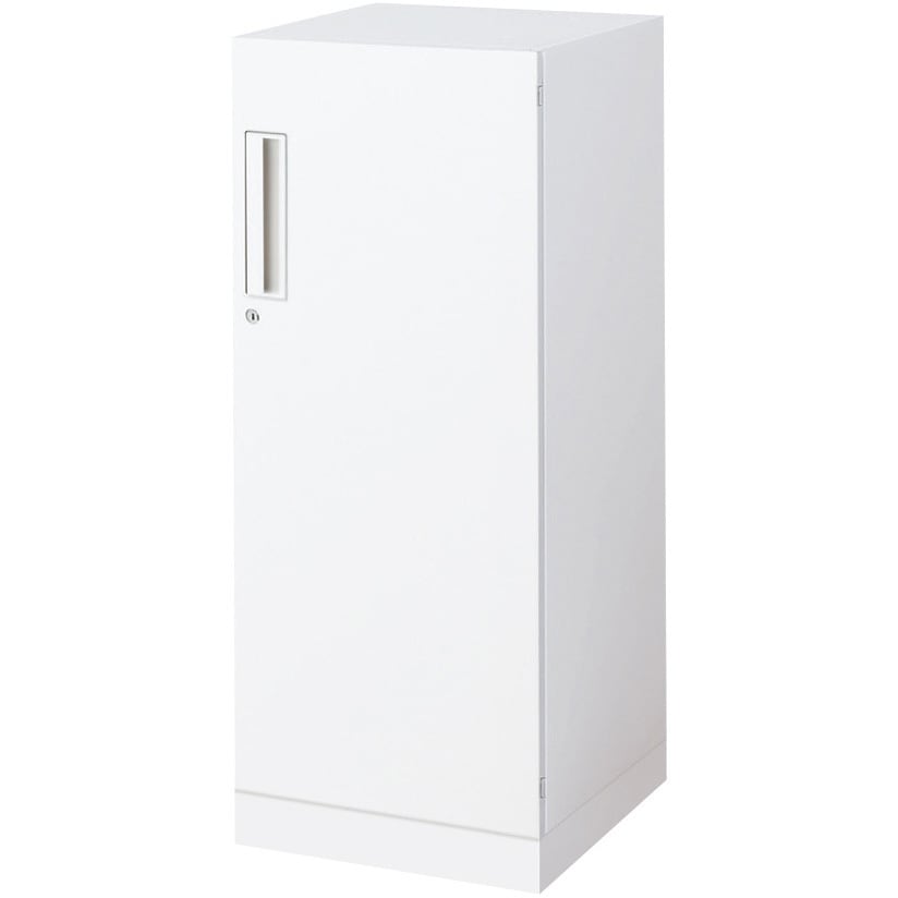 BWU-SD44SAW-K システム収納 エディア ハーフ片開き扉 ベース付きセット(配送・組立サービス付き) コクヨ ホワイト色 下置き 高さ975mm幅400mm奥行450mm  BWU-SD44SAW-K