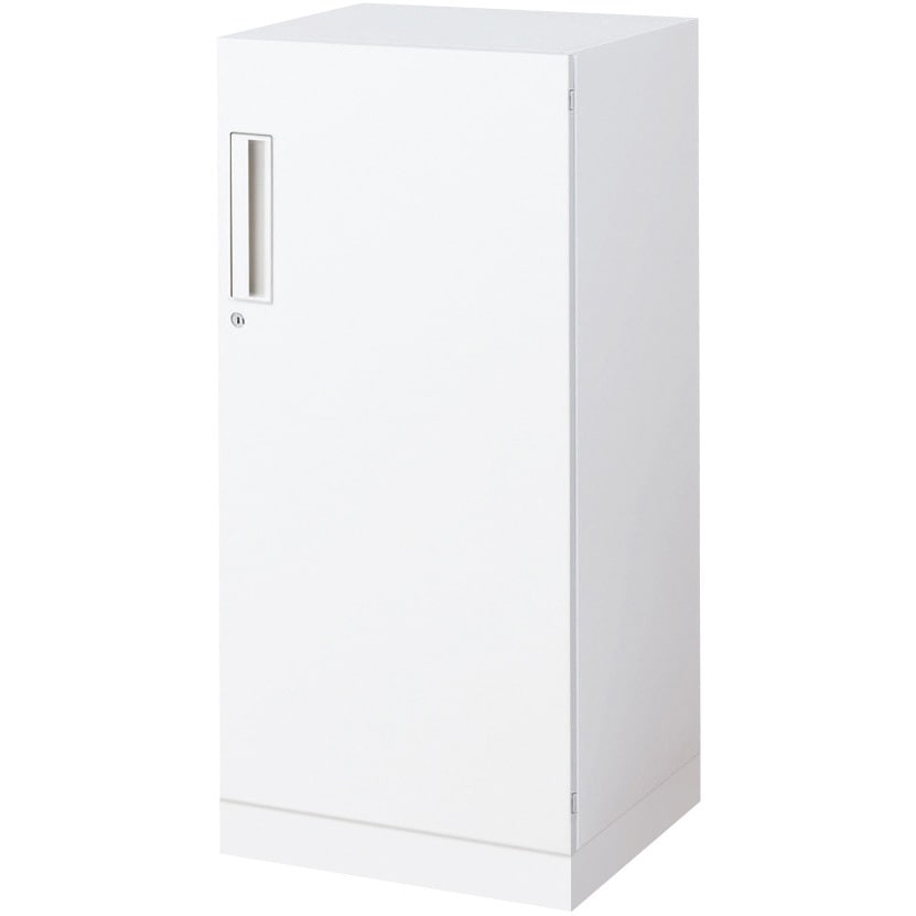 BWU-SD45SAWN-K システム収納 エディア ハーフ片開き扉 ベース付きセット(配送・組立サービス付き) コクヨ ホワイト色 下置き 高さ975mm幅450mm奥行450mm  BWU-SD45SAWN-K