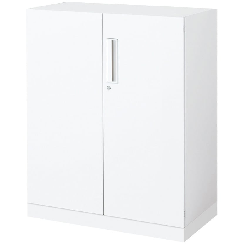 BWU-SD48SSAWN-K システム収納 エディア 両開き扉 ベース付きセット(配送・組立サービス付き) コクヨ H915タイプ 下置き 高さ975mm間口800mm奥行400mm  BWU-SD48SSAWN-K