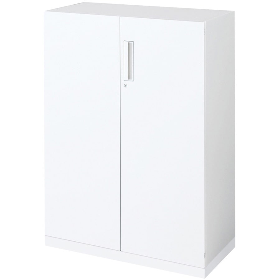 BWU-SD69DSAW-K システム収納 エディア 両開き扉 ベース付きセット(配送・組立サービス付き) コクヨ H1185タイプ 下置き 高さ1245mm間口900mm奥行500mm  BWU-SD69DSAW-K