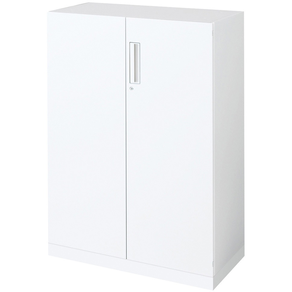 BWU-SD69SSAWN-K システム収納 エディア 両開き扉 ベース付きセット(配送・組立サービス付き) コクヨ H1185タイプ 下置き 高さ1245mm間口900mm奥行400mm  BWU-SD69SSAWN-K