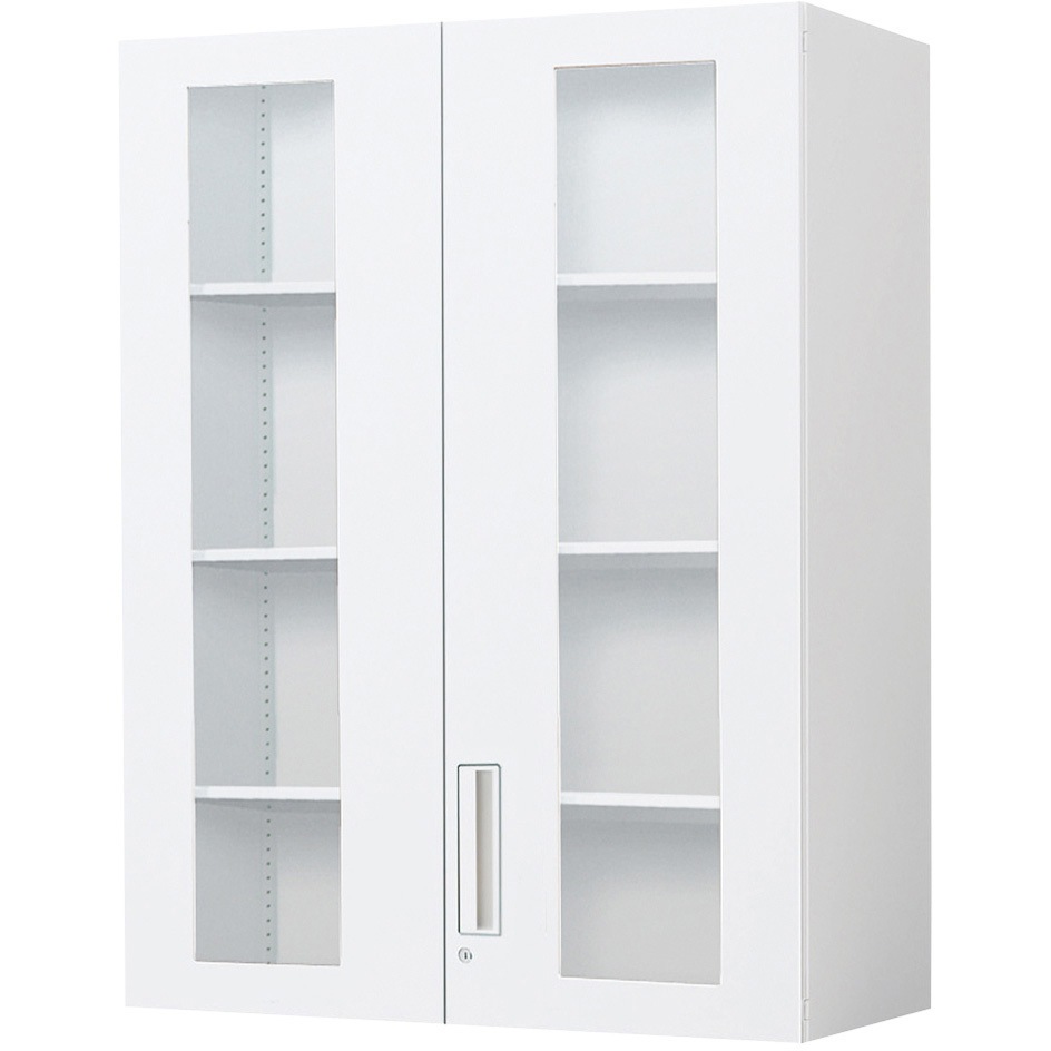 BWU-SGU69SSAWNP-K システム収納 エディア ガラス両開き扉 壁固定金具セット(配送・組立サービス付き) コクヨ 高さ1185mm幅900mm奥行400mm  BWU-SGU69SSAWNP-K 44,388円