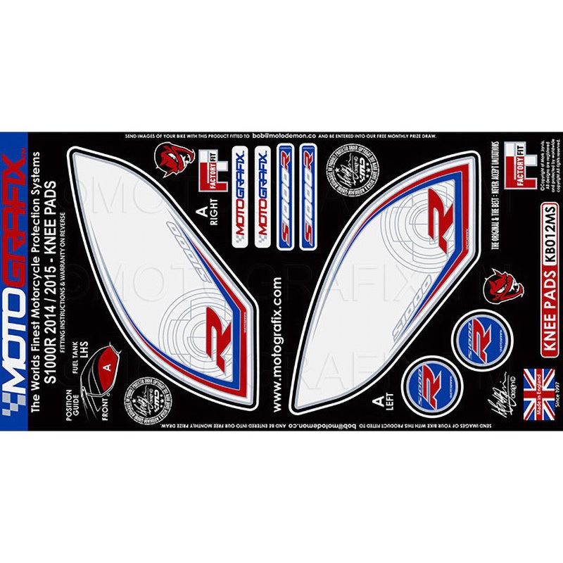 KB012MS KNEE BODY PAD MOTO GRAFIX (モトグラフィックス) 適合車種BMW S1000R(14/15)   KB012MS