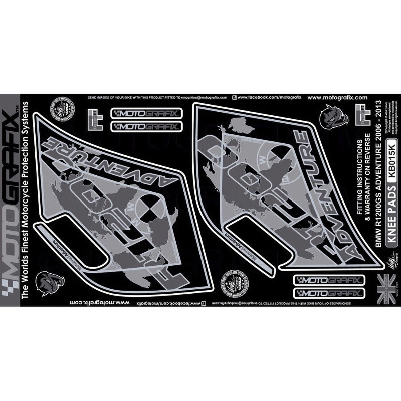 KB015K KNEE BODY PAD MOTO GRAFIX (モトグラフィックス) 適合車種BMW R1200GS Adventure(06-13) 色BLACK   KB015K