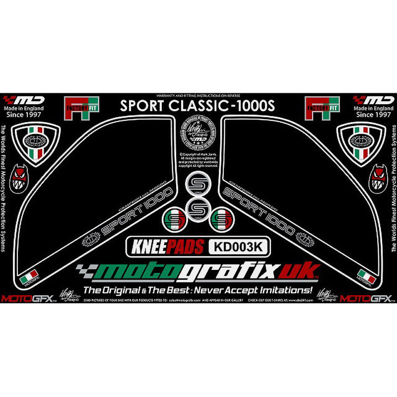KD003K KNEE BODY PAD MOTO GRAFIX (モトグラフィックス) 適合車種DUCATI SPORT CLASSIC1000/1000S   KD003K