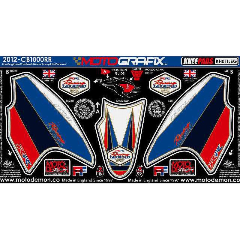 KH011LEG KNEE BODY PAD MOTO GRAFIX (モトグラフィックス) 適合車種HONDA CBR1000RR FIREBLADE(12-)   KH011LEG 10,935円