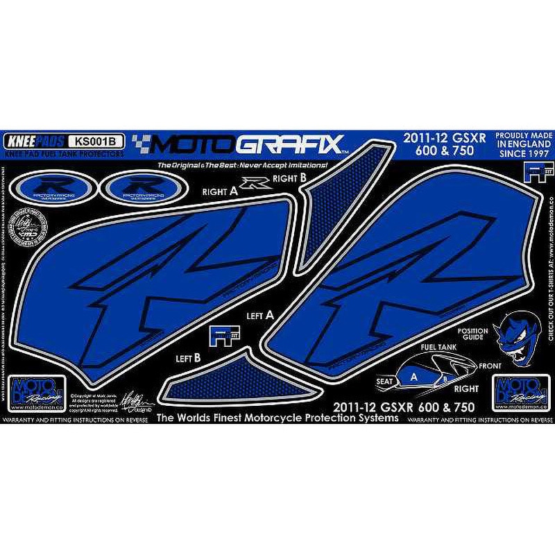 KS001B REAR BODY PAD MOTO GRAFIX (モトグラフィックス) 適合車種SUZUKI GSX-R600/750L1/L2(11-)   KS001B