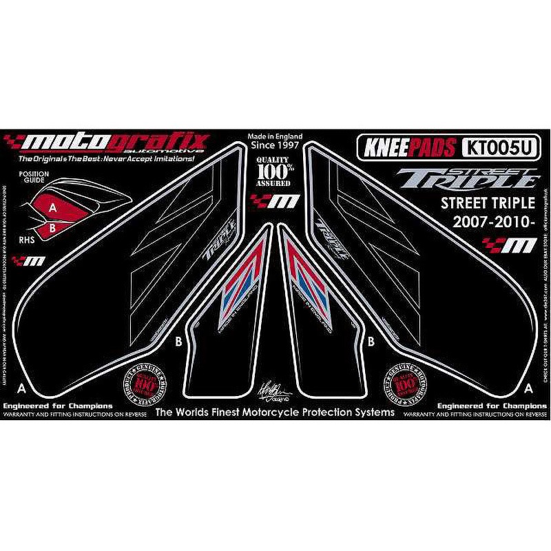 KT005U KNEE BODY PAD MOTO GRAFIX (モトグラフィックス) 適合車種TRIUMPH STREET TRIPLE(07-10)   KT005U