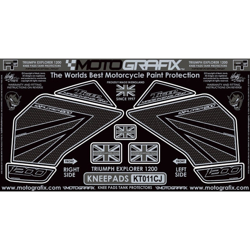 KT011CJ KNEE BODY PAD MOTO GRAFIX (モトグラフィックス) 適合車種TRIUMPH Tiger1200(12-17) 色CARBON   KT011CJ