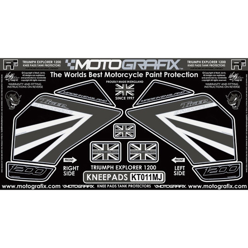 KT011MJ KNEE BODY PAD MOTO GRAFIX (モトグラフィックス) 適合車種TRIUMPH Tiger1200(12-17) 色GREY   KT011MJ