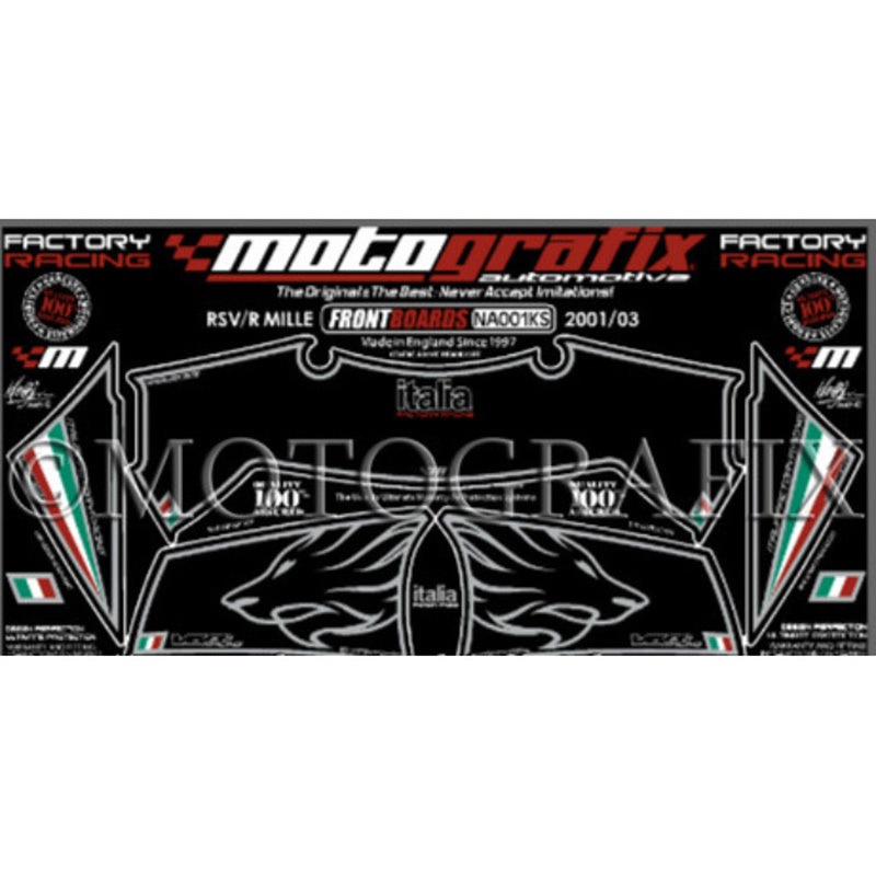 NA001KS FRONT BODY PAD MOTO GRAFIX (モトグラフィックス) 適合車種APRILIA RSV1000/RMILLE(01-03)   NA001KS