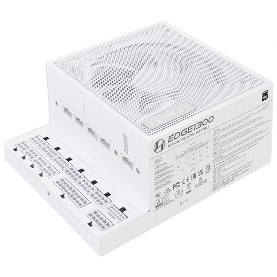 電源ユニット Lian Li LL-EDGE PLATINUM 1300W WT LL-EDGE PLATINUM 1300W WT 80PLUS PLATINUM認証電源 1個 LIAN LI