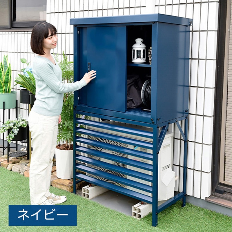 凛翔健様…【室外機カバー上部ラック仕様】オーダー制作専用 （凛