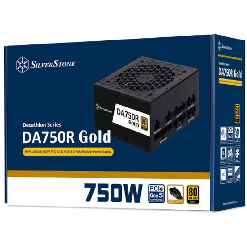 SST-DA750R-GM SilverStone 電源 DA Gold 80 PLUS Gold ATX 3.0 & PCIe