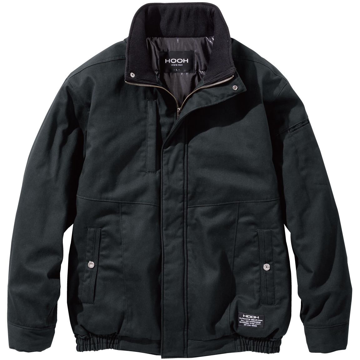 2633 防寒ブルゾン HOOH ブラック色 4L着丈75cm