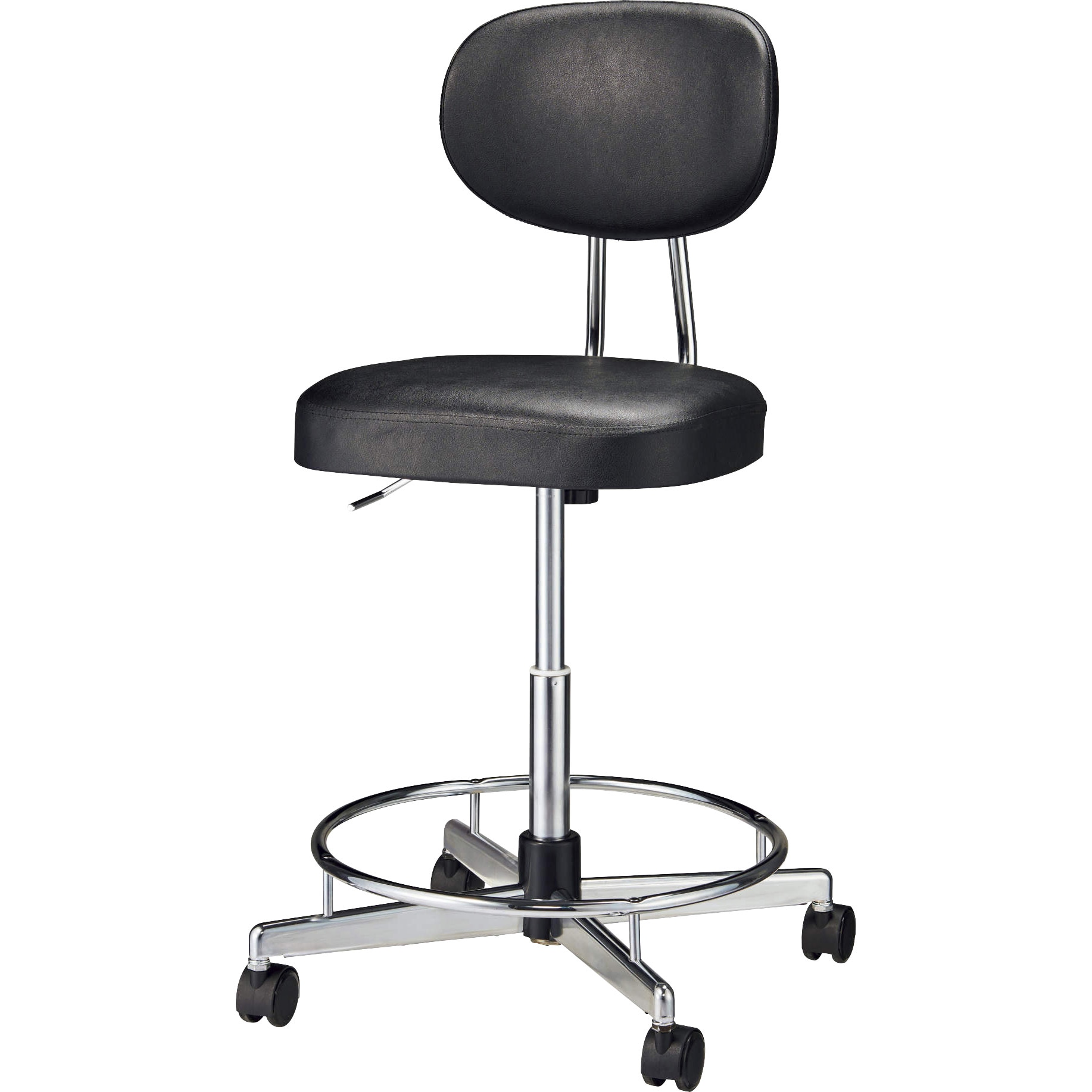 CR‐332PS 導電性チェアー LION (ライオン事務器) キャスターあり 高さ840～1020mm幅620mm奥行450mm