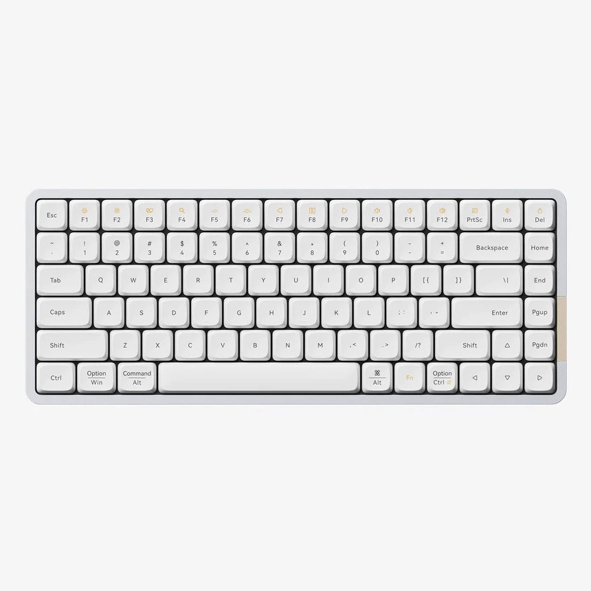 oe915w8 FLOW メカニカルキーボード 84 キー ホワイト、ゴースト