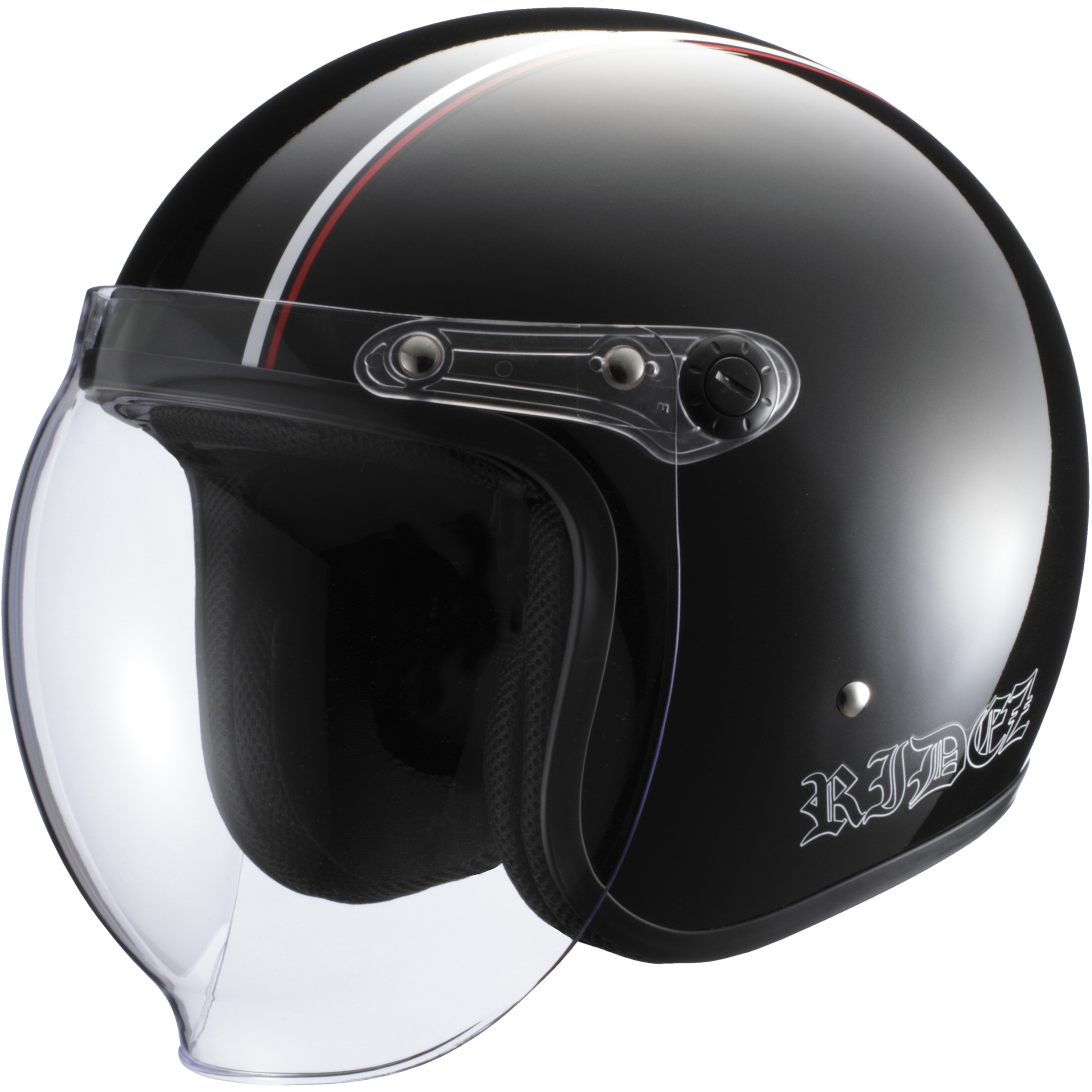 JB-BK-WRED JB HELMET バイク用 シールド付き ジェットヘルメット 1個 RIDEZ(ライズ) 【通販モノタロウ】