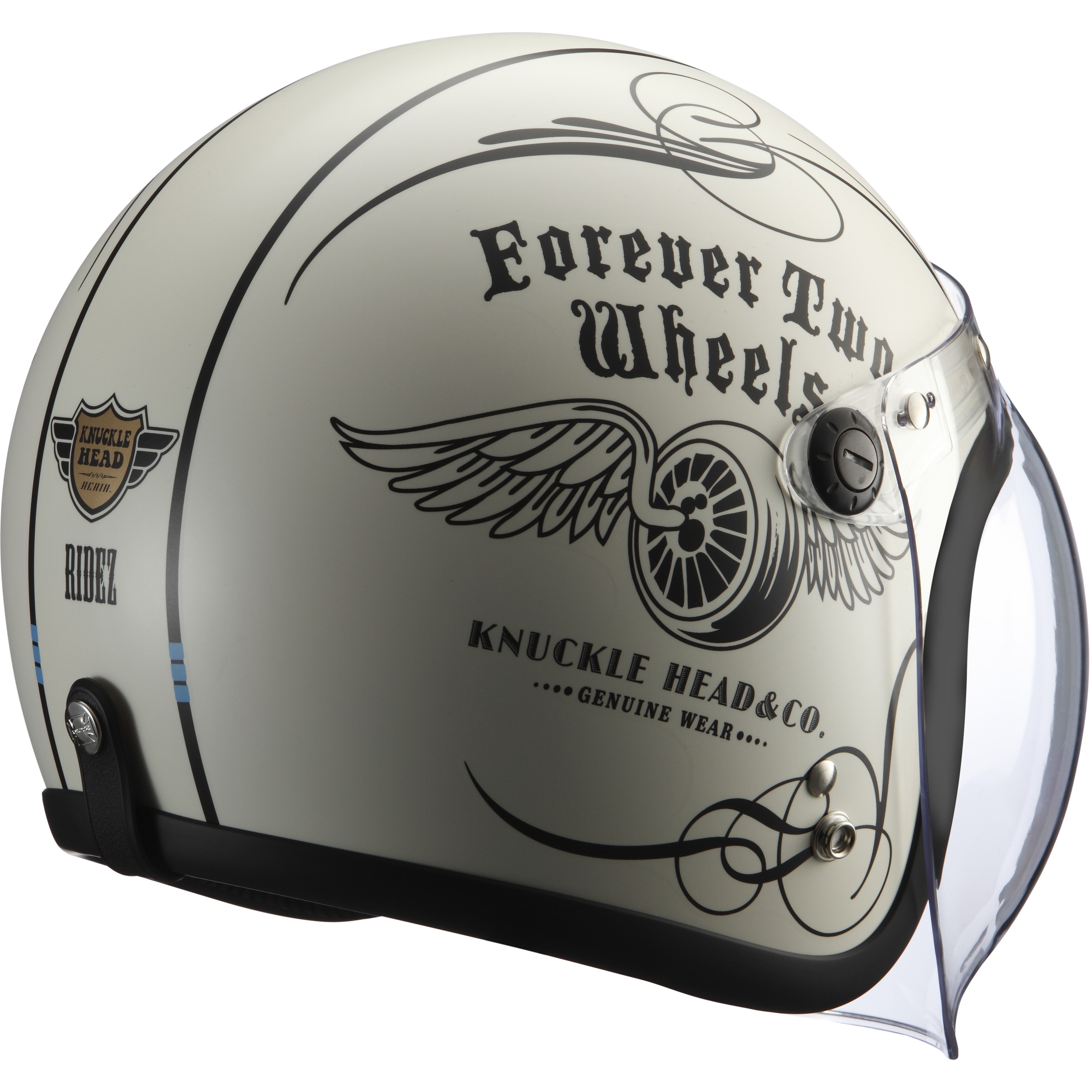 NH- FLYWHEEL2-IVORY/BLACK FLYWHEEL2 バイク用ナックルヘッド