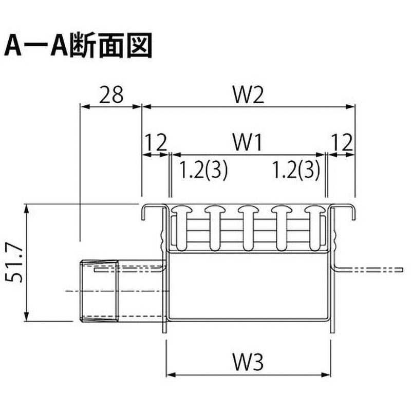 SEDP-C-1006 排水ユニット 樹脂製スリット 細目タイプ(すきま6mm) ステンレス製トラフ 中央部排水 よこ引き用 1セット カネソウ 【通販モノタロウ】