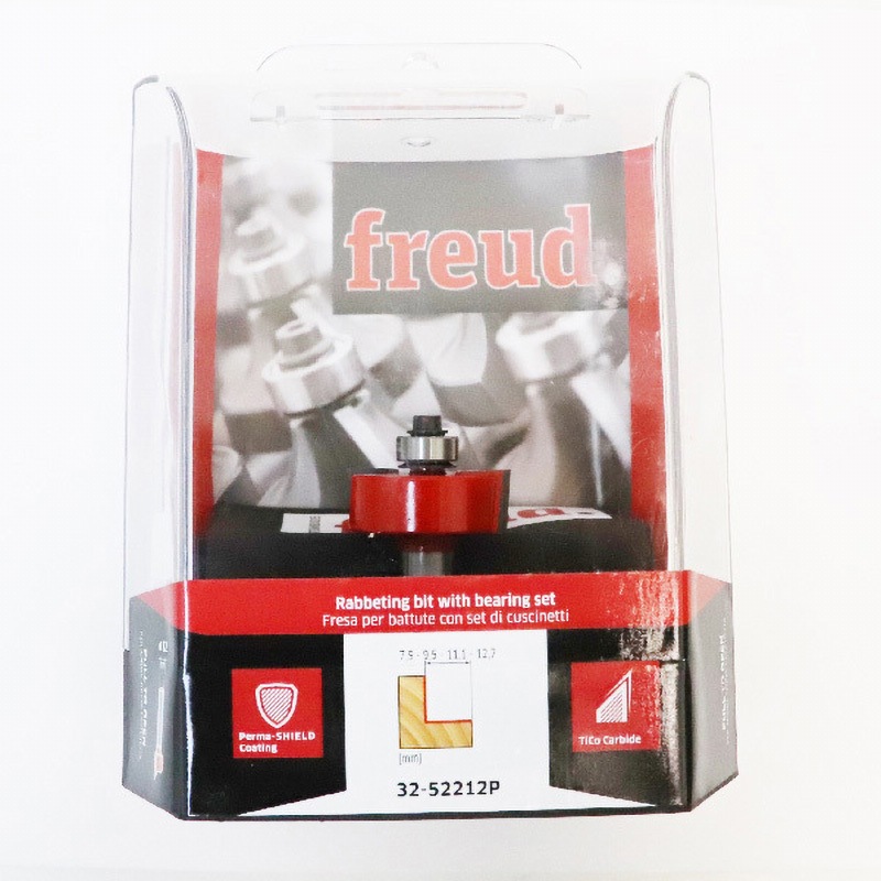 32-52212P ラビッティングビッツウィズベアリング Freud 刃径34.9mm軸径12mm全長61.2mm 1本 32-52212P