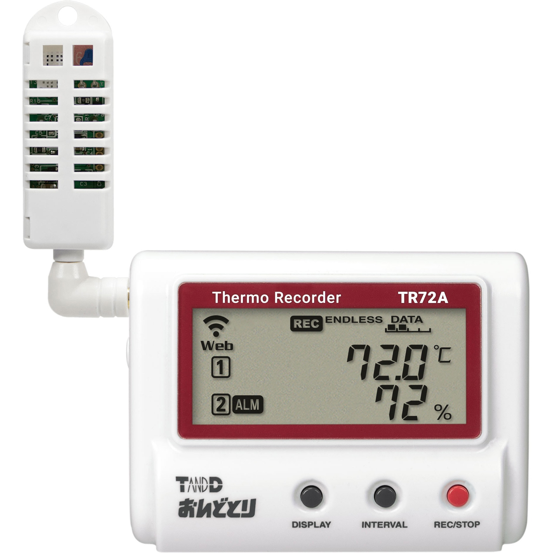 TR72A Bluetooth/無線LAN搭載 温度・湿度データロガー(おんどとり) 1台