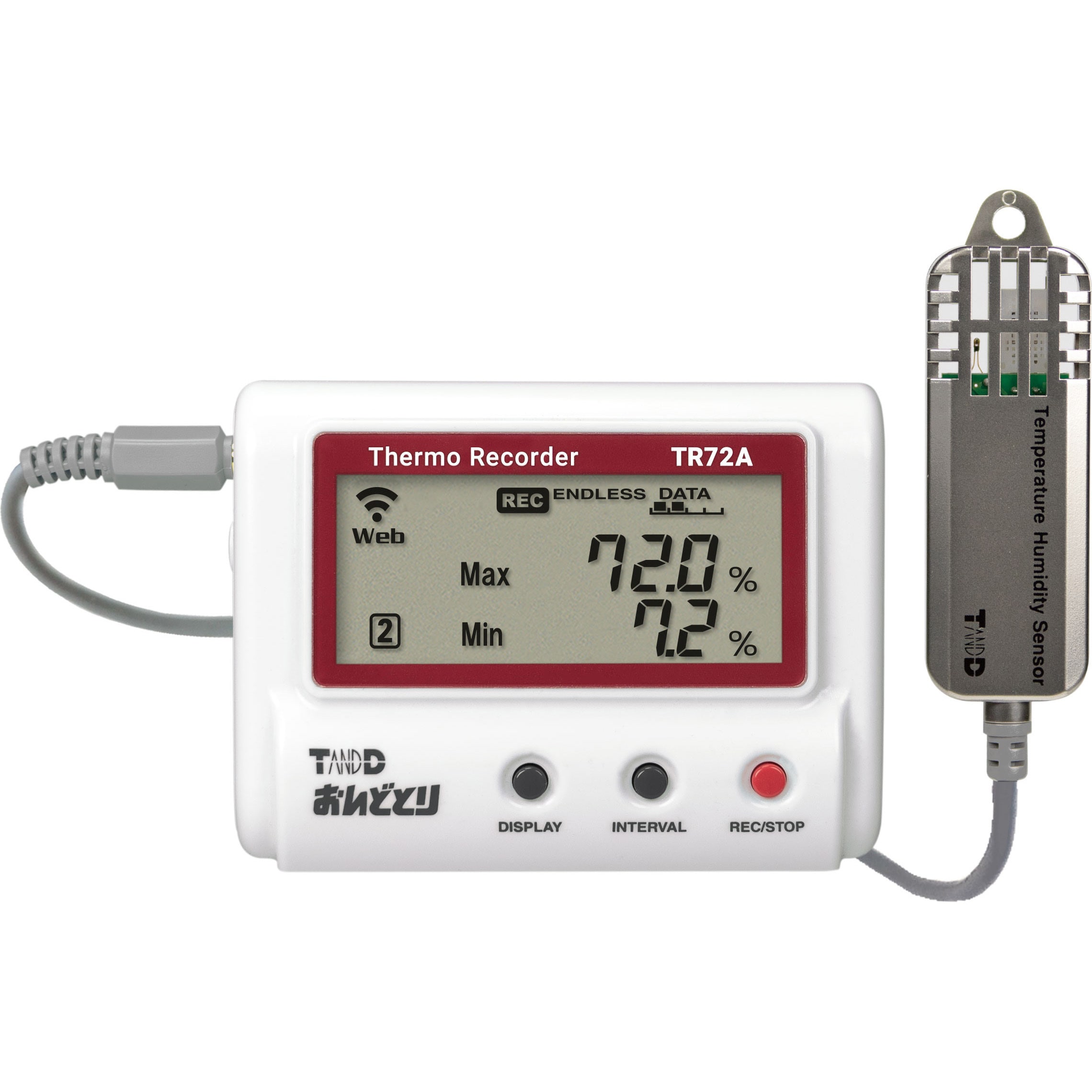 TR72A-S Bluetooth/無線LAN搭載 温度・湿度データロガー(おんどとり