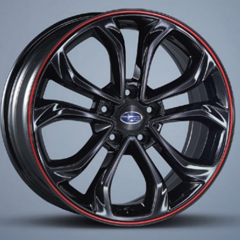 B3118VC100 スバル純正 アルミホイール 18インチ レッド 1本 1個