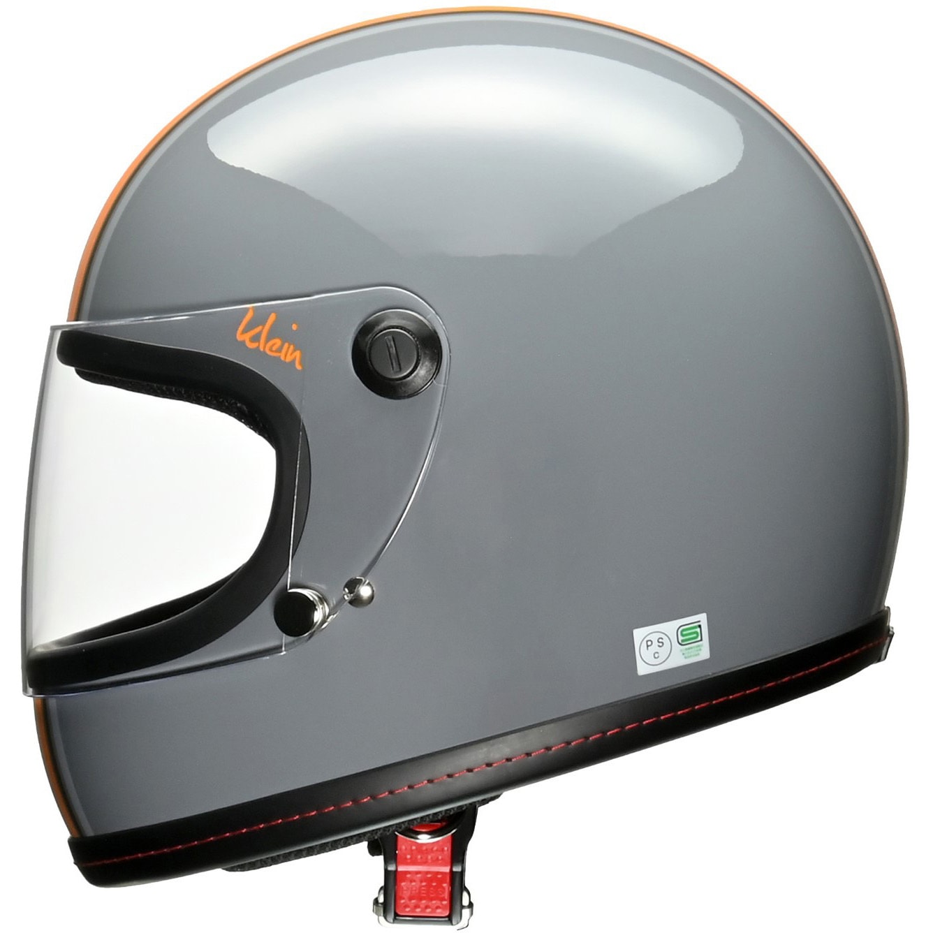 リード工業フルフェイスクライン ブラック×レッドSサイズ (55-56cm未満