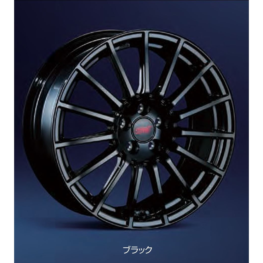 ST28100MF080 スバル STI アルミホイール 17インチ 1本 スバルアクセサリー ブラック色 ST28100MF080 -  【通販モノタロウ】