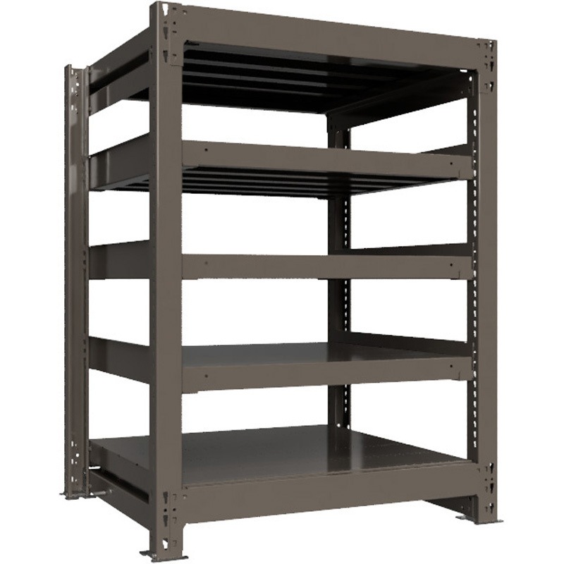 重量ラック ボルトレス 1000kg 単体 高さ1200mm モノタロウ グレー色 5段 間口900mm