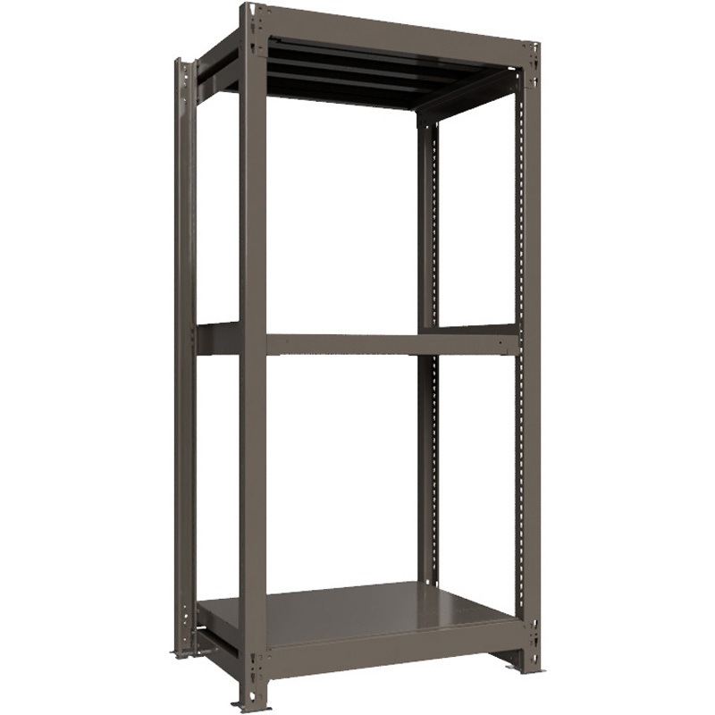 重量ラック ボルトレス 1000kg 単体 高さ1800mm モノタロウ グレー色 3段 間口900mm