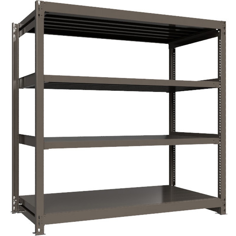 重量ラック ボルトレス 1000kg 単体 高さ1800mm モノタロウ グレー色 4段 間口1800mm 89,595円